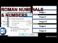 Microsoft Word Tutorial- How to number pages differently in Ms Word- roman numerals & numbers.