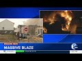 Massive blaze engulfs 4-store warehouse in Philadelphia's Frankford section