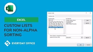 Custom Lists for Non Alphabetical Sorting in Excel