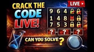 🔐 Crack the Code LIVE! | Can You Solve This Mystery Before Time Runs Out?