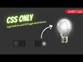 How to Create Bulb On and Off Toggle Switch using CSS Only || Web Coder
