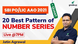 Number Series for SBI PO and LIC AAO 2021 | Quant | Jatin Agrawal | Gradeup
