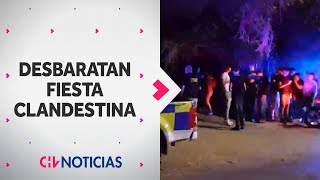 Desbaratan masiva FIESTA CLANDESTINA en La Florida: Habían cerca de 300 menores de edad