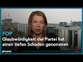 phoenix nachgefragt mit Helene Bubrowski zur Lage der FDP am 02.12.24