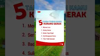 5 tanda tubuhmu butuh gerak! Yuk, mulai aktif sekarang!#sehat #olahraga #hidupsehat #tipssehat