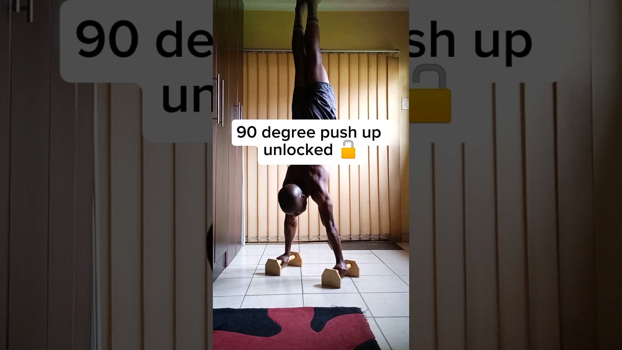 90 Degree Push Up Unlocked 🔓 #calisthenics - YouTube