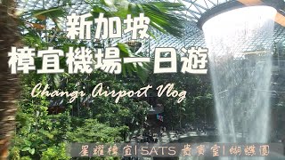 新加坡樟宜機場一日遊 Singapore Changi Airport Vlog - 星耀樟宜 | SATS 貴賓室 | 蝴蝶園 | (•θ•) : 可以開啟CC字幕喔!