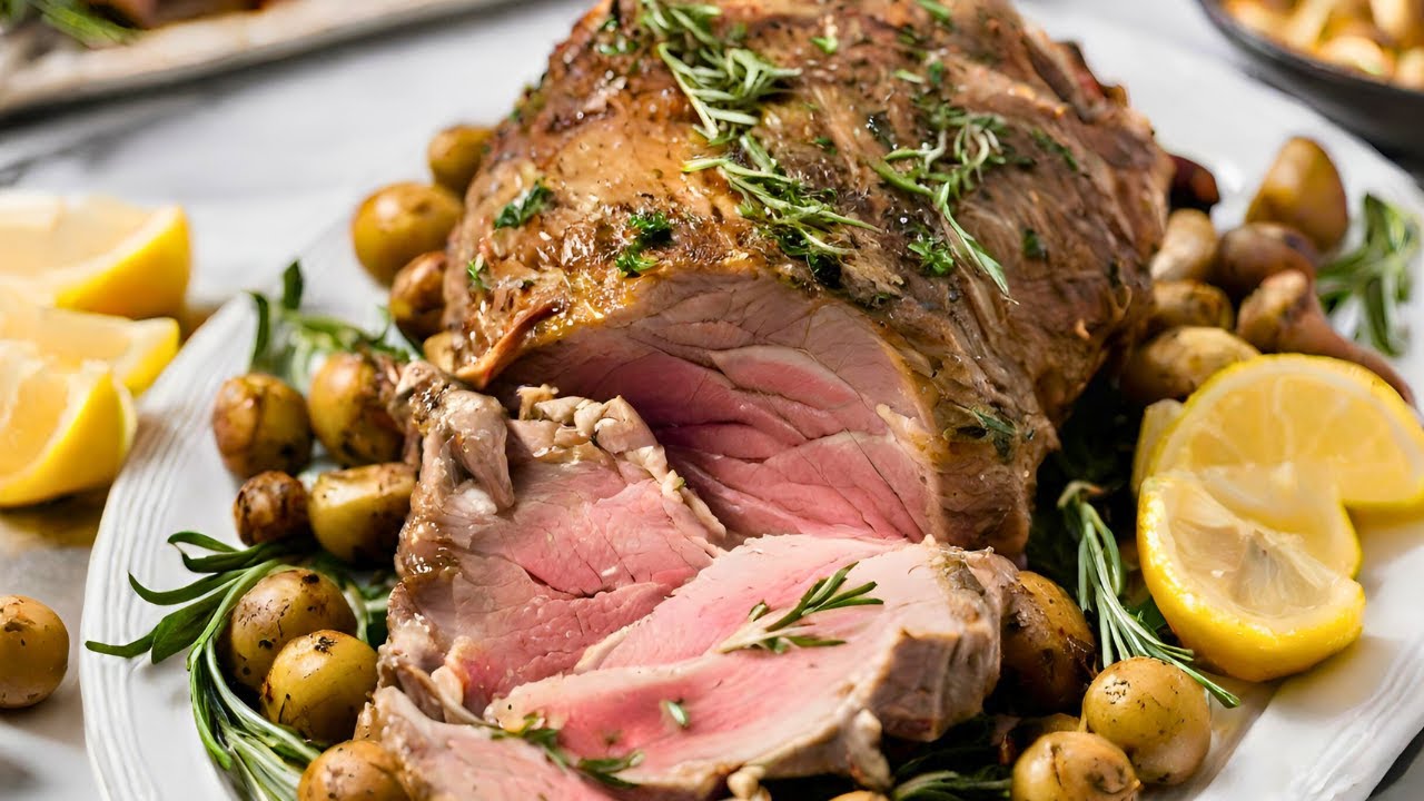 The Best Garlic And Herb Roasted Leg Of Lamb Recipe - YouTube