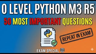 Python MCQ Practice | 50 Important Multiple‑Choice Questions Explained