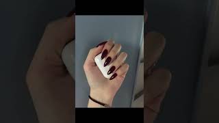 red nails #aesthetic #aestheticpinterest #pinterest #aestheticsvideo #cute #rednails #darkred #red