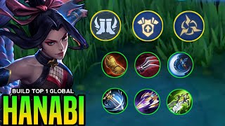 FINALLY!!  HANABI BEST BUILD FOR SOLO RANKED GAME!! BUILD TOP GLOBAL HANABI 2024 ~ MLBB