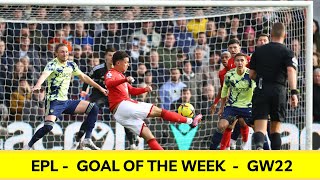 BRENNAN JOHNSON VOLLEY | GOAL OF THE WEEK | Premier League | Nottingham 1-0 Leeds