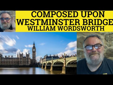 What is the structure of Composed Upon Westminster Bridge?