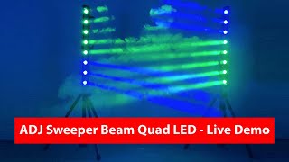 ADJ Sweeper Beam Quad LED   Live Demo