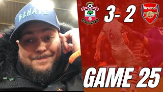 Southampton 3 vs 2 Arsenal - We Got What We Deserved Today! - Matchday Vlog