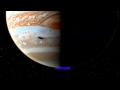 Fly-by of erupting volcano on Jupiter's moon, Io