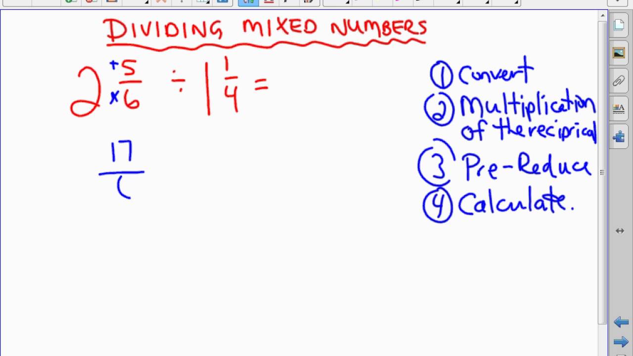 Dividing Mixed Numbers Online Practice At Derek Herrman Blog