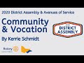 Community & Vocation - Rotary D9820 District Assembly 2020