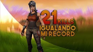 IGUALO MI RECORD EN SOLITARIO!! *21 KILL GAME* - FORTNITE