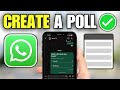 How To Create a Poll In WhatsApp (iPhone & Android)