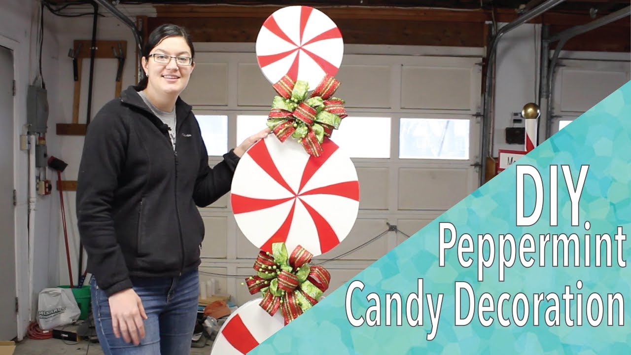 Diy Peppermint Candy Holiday Decoration Youtube