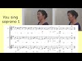 chorübungen ii no.104 f. wüllner karaoke for soprano 1 ソプラノ 1 さん用　カラオケ