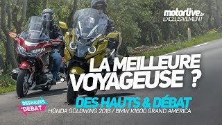 DUEL HONDA GOLDWING vs BMW GRAND AMERICA  | DES HAUTS ET DEBAT