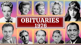 Famous Faces Who Passed Away in 1976 Part 02 OBITUARIES TV