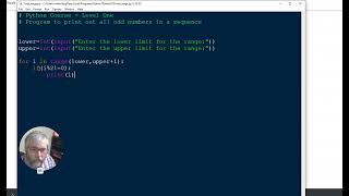 Python - Print Odd Numbers
