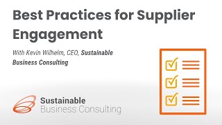 Best Practices for Supplier Engagement