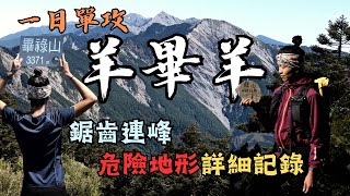 香港人夫妻【一日單攻 羊畢羊】鋸齒連峰值得一探嗎？危險地形詳細記錄！畢祿山風景超讚！為什麼最後不去羊頭山？