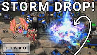 StarCraft 2: Epic Brawl - Sneaky PSI STORM Drops! (TIME vs Trap)