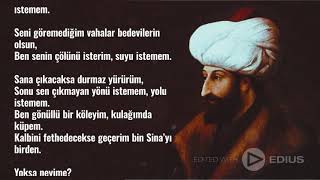 Fatih Sultan Mehmet İSTEMEM Şiiri