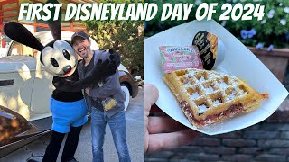 First Disneyland Day of 2024! Waffle Cristo! An Oswald Surprise!