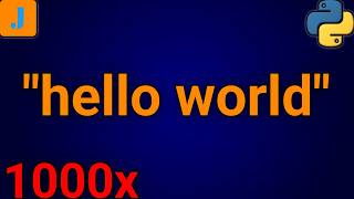 Print Hello World 1000 Times In Python (2 Methods)