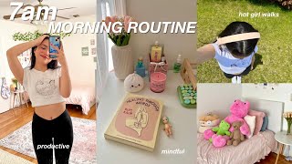 7AM MORNING ROUTINE 2023: productive, mindful, healthy habits 💘