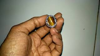 Batu Cincin Akik Tiger Eye Mata macan