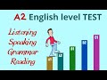 English level Test - Do you think you have A2 English level? – Take this test and find out