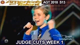 Patches Maddoc Johnson 13 year old Rapper Original song America's Got Talent 2018 Judge Cuts 1 AGT