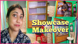 Showcase Makeover Bengali | Wall almirah decoration ideas