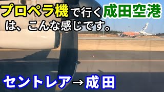 【機窓動画】成田空港までプロペラ機で行く！　セントレアから成田空港　　NH494の旅