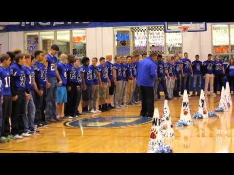 Varsity Football Playoff Pep Rally - YouTube