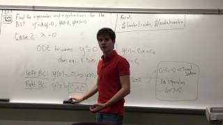 Ch 10.1 Finding Eigenvalues and Eigenfunctions (Book Example)