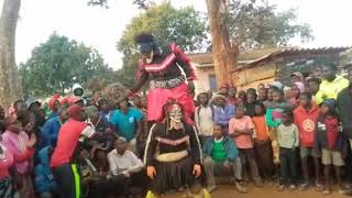 Zambian Nyau dancers in Zimbabwe