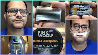 Ep. 12 - Gillette Sterling Razor | Pink Woolf Oudh and Sandalwood Shaving Soap | Fuzzy Bear