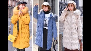 Тренд 2019 года\Женская  зимняя куртка с меховой отделкой\Женские куртки на алиэкспресс