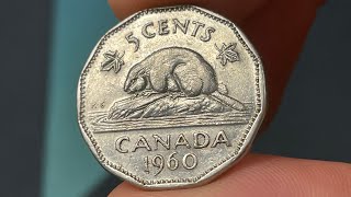 1960 Canada 5 Cent Coin • Values, Information, Mintage, History, and More