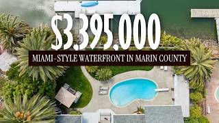 Miami-style Waterfront in Marin County | $3.4M Home Tour
