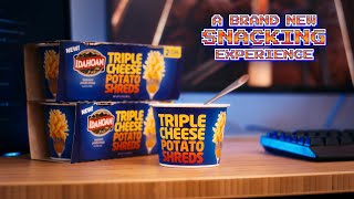 Introducing Idahoan Potato Shreds - Triple Cheese