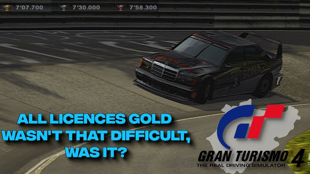 All Licences GOLD In Gran Turismo 4. Was It Really That Difficult ...